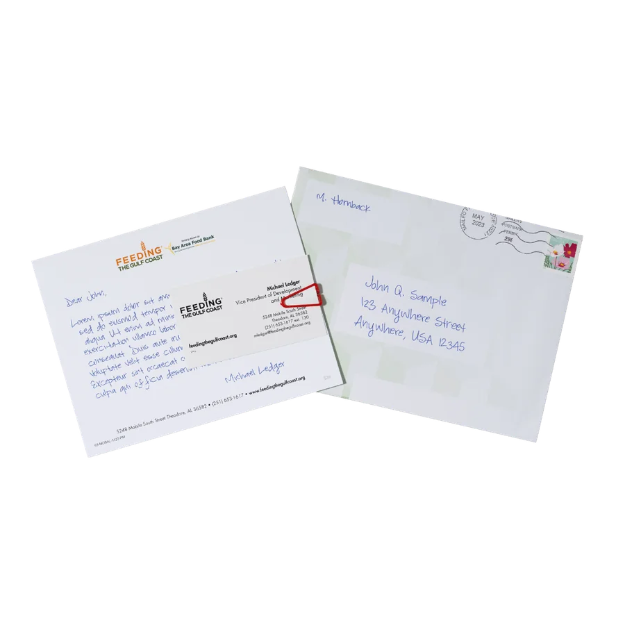 Handwritten mail sample 4 — written by the Uniprod handwriting machine