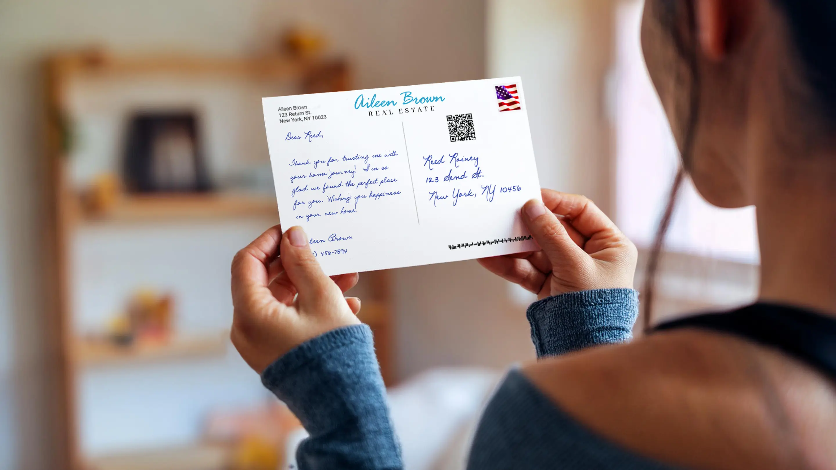 Handwritten mail produced by an autopen machine