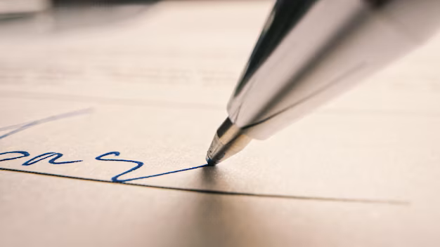 Handwritten mail produced by an autopen machine