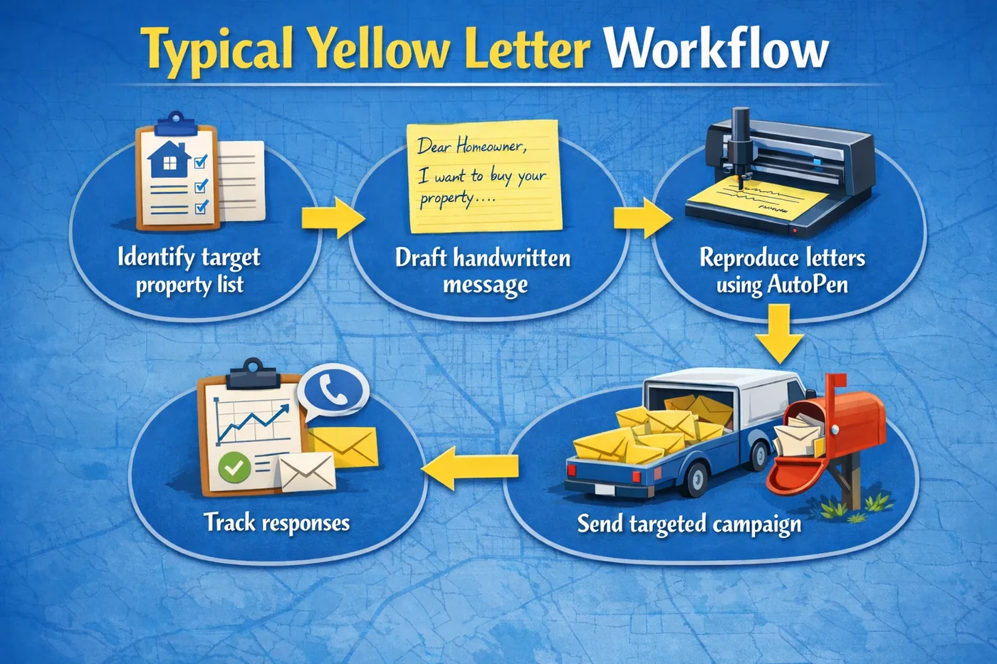 Handwritten mail produced by an autopen machine