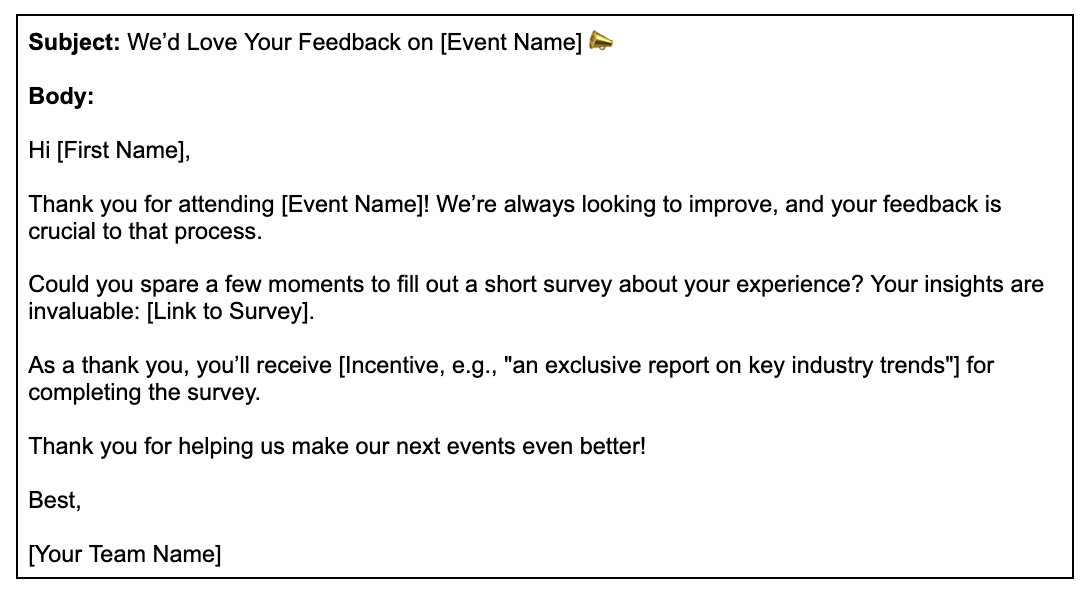 email template to client