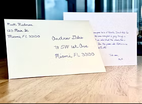 handwritten direct mail