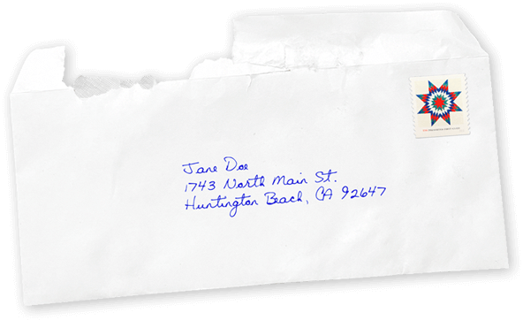 Handwritten mail produced by an autopen machine
